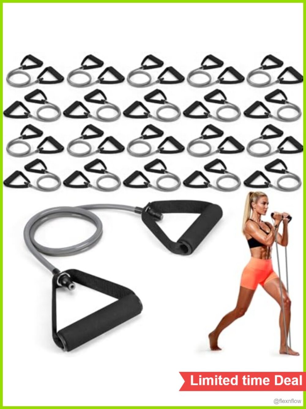 20PCS Resistance Bands with Handles for Full Body Strength Training & Physical
